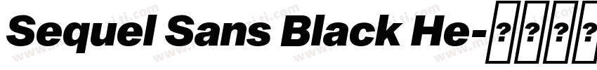 Sequel Sans Black He字体转换